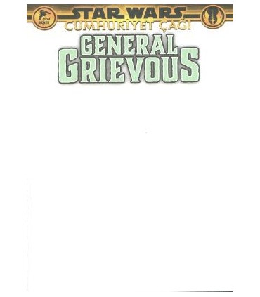 Star Wars: Cumhuriyet Çağı, General Grievous (Blank Cover, Beyaz)